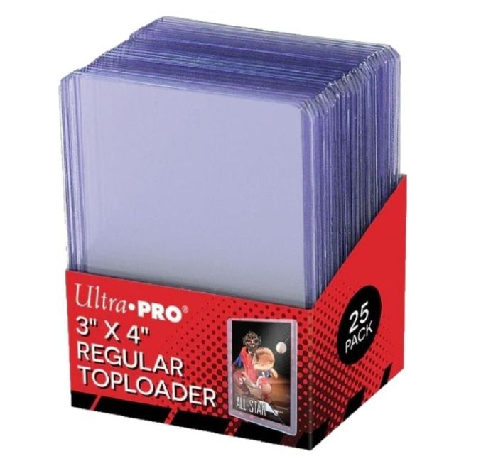 Topps X1 Pack Ultra Pro 3 X 4 Regular Toploader Card Sleeves product image